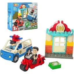 Конструктор JDLT (Jun Da Long Toys) для мальчиков полиция, 25 деталей (JDLT 5429)