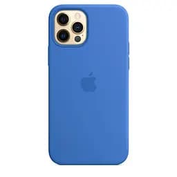 Чохол Silicone Case Full Protective (AA) для Apple iPhone 12 Pro / 12 (6.1) Синій / Capri Blue