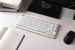 Keychron Клавіатура механічна J1 82Key, K pro Red, WL/BT/USB-A, QMK, Hot-swap, EN/UKR, RGB, білий - мініатюра 3