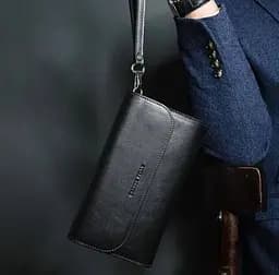 Чоловічий шкіряний клатч GRANDE PELLE 22,5х13х4 см sum0023149 - мініатюра 2