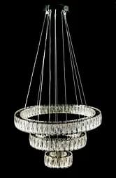 Світлодіодна люстра Splendid Ray L50804/600+400+200/3 LED (CH) з кришталем, хром, 100 Вт, з пультом і димером - мініатюра 4