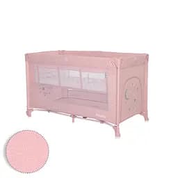 Двухуровневый манеж для детей от рождения Noemi 2 Layers Mellow Rose Star Lorelli Розовый