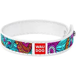 Браслет Waudog Design Лето, кожа, 18-20х1,5 см, белый