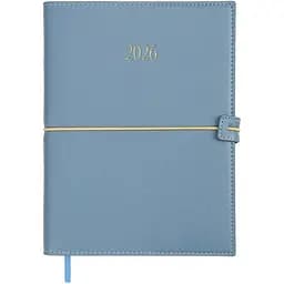Ежедневник датированный Buromax Pandora 2026 A5 искусственная кожа синий (BM.21141-02)