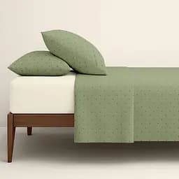 Комплект постільної білизни Cosas Olive CS6 Сімейний оливковий (OliveDots_El180x30-03VanillaCream_160x2) - мініатюра 2