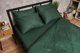 Підковдра Moon&Star Satin Stripe Stripe Verdant Полуторна Євро 160x220 см - мініатюра 3