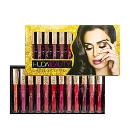Набір помад для губ матових рідких Huda Beauty New, 12 шт.