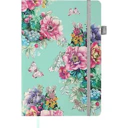 Блокнот діловий Buromax Cherie А5 96 арк. в лінійку обкладинка штучна шкіра  синій (BM.295205-14)