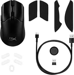 Комп'ютерна миша HyperX Pulsefire Haste 2 RGB USB-A/WL/BT чорний teh0013996 - мініатюра 2