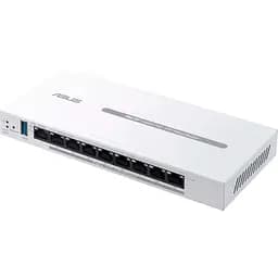 Комутатор ASUS ExpertWiFi EBG19P 8xGE LAN (8xPoE), 1xGE WAN, 1xUSB 3.2, 123W, BT (90IG08C0-MO3B00) - мініатюра 2