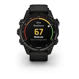 Спортивний годинник Garmin Descent Mk3i – 43 mm Carbon Gray DLC Titanium w. Black Silicone Band (010-02753-10/11) - мініатюра 7