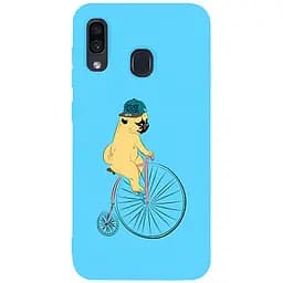 Чохол-накладка Toto Matt TPU 2 mm Print Case Samsung Galaxy A20/A30 #10 Dog Ride Sky Blue