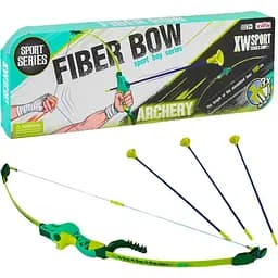 Лук детский игровой Xywin со стрелами на присосках Зеленый 9832 A/B