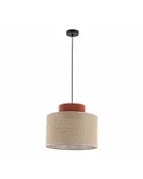 Подвесной светильник, люстра Tk Lighting 2785 Duo Juta E27 1x15W IP20 Бежевый
