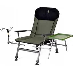 Крісло рибальське M-Elektrostatyk new весна 2021 FK5 ST/P NN розкладне столиком та тримачем вудки