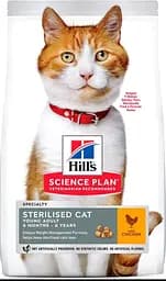 Сухий корм з куркою для кастрованих та стерилізованих кішок Hill's Sterilised Chicken 3 кг