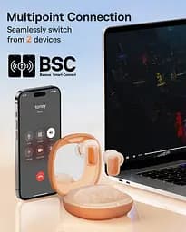 Бездротові навушники Baseus AirNora 2 True Wireless Earphones Gradient помаранчеві (NGTW320207) - мініатюра 5