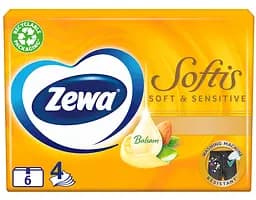 Носовички Zewa Soft Sensitive 6 п. x 9 шт.