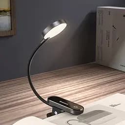 Настільна лампа Baseus Comfort Reading Mini Clip Lamp Dark Gray (DGRAD-0G) [67870] - мініатюра 8