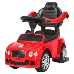 Машинка-каталка зі штовхачем Bambi M 3901L-3 червона