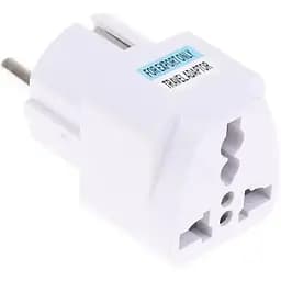 Переходник адаптер DC английская вилка на евро розетку