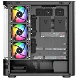 Корпус ModeCom VOLCANO AQ200 ARGB MIDI FRONT LCD 4x120mm fans BLACK без БЖ ATX - мініатюра 5