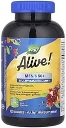 Комплекс для здоров'я чоловіків 50+ Nature's Way Alive! Men's 50+ Gummy, 150 желейок