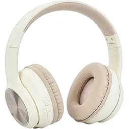 Наушники HZ-BT623, Bluetooth 5.0, до 10 метров, емкость 400 мАч, 20-20 000 Гц, 32 Ом, 108 дБ, бежевые