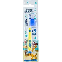 Дитяча зубна щітка Pasta Del Capitano Baby 3+ м'яка жовта