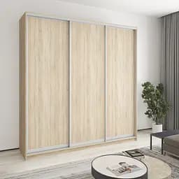Шкаф-купе трехдверный MebelStar Стандарт AL 3ДСП 230x45x240 см Дуб сонома (MBS-1819)