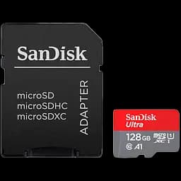 Карта пам'яті microSDXC (UHS-1) SanDisk Ultra 128Gb class 10 A1 (140Mb/s) (adapter SD) Imaging Packaging (SDSQUAB-128G-GN6IA) - мініатюра 4