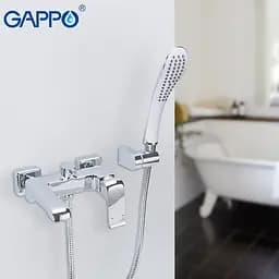 Змішувач для ванни Gappo G3250-8, хром, Хром - мініатюра 2