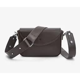 Шкіряна сумка Molly темно-коричнева