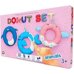 Набор для креативного творчества Moon Light Clay Donut Set Animals 70088 легкий прыгающий пластилин