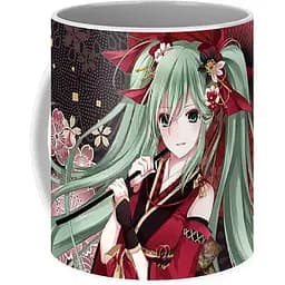 Кружка GeekLand Вокалоиды Vocaloid Хацуне Мику Hatsune Miku японский фон VC 02.06 330 мл разноцветная