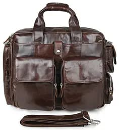 Чоловіча шкіряна сумка Vintage 38х30,5х10 см sum0012432 - мініатюра 3