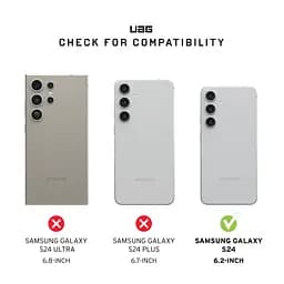Чохол-накладка Urban Armor Gear Monarch для Samsung Galaxy S24 Kevlar Black (214411113940) - мініатюра 10