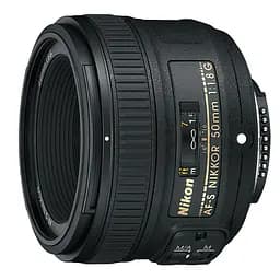 Об'єктив Nikon AF-S 50mm f/1.8G для дзеркальних камер, Чорний
