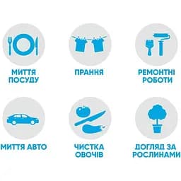 Рукавички латексні Добра господарочка Black&White міцні L - мініатюра 3
