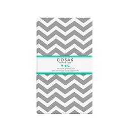 Простирадло Cosas на резинці 100х200 grey zigzag cs1, сірий (ZigGrey_100x200x20) - мініатюра 4