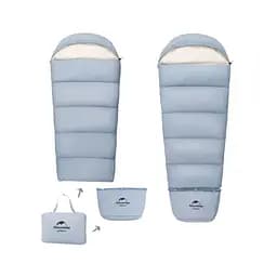 Дитячий спальний мішок Naturehike С300 NH21MSD01 (190х75см) Блакитний - мініатюра 3