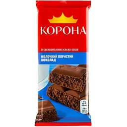 Шоколад молочний Корона пористий 80 г (776176)