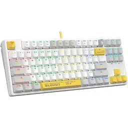 Клавіатура Bloody A4Tech S87 BLMS Red Plus Switch Energy White (S87 Energy White) (S87 (Energy White)) - мініатюра 3