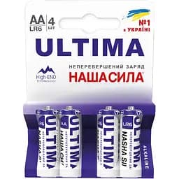 Батарейки Наша Сила Ultima AA (LR6) 4 шт.