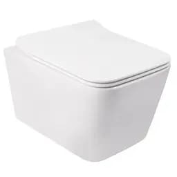 Унитаз подвесной Mixxus Quadro-0304-R 520x360x365 мм, Rimless MI6707, Белый