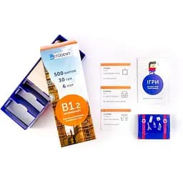 Настольная игра English Student Карточки для изучения английского языка English Student Intermediate B1.2 (укр.) (39122600)