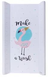 Пеленатор Ceba Baby Schnucky Flamingo, 70х50 см, білий (8971260)