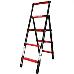 Телескопічна стрем'янка GTM KME5045B алюмінієва, 4 сходинки 1400 мм (39422)