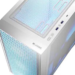 Корпус LogicConcept DART PRO ARGB MIDI WHITE MESH fans 4x120 мм без БЖ ATX (AT-DART-PRO-ARGB-20) - мініатюра 3