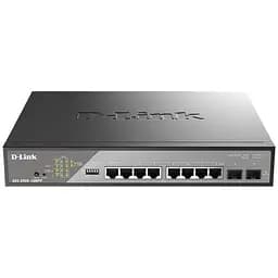 Комутатор DSS-200G-10MPP 8xGE PoE, 2xSFP, 242Вт, Некерований D-Link teh0018203